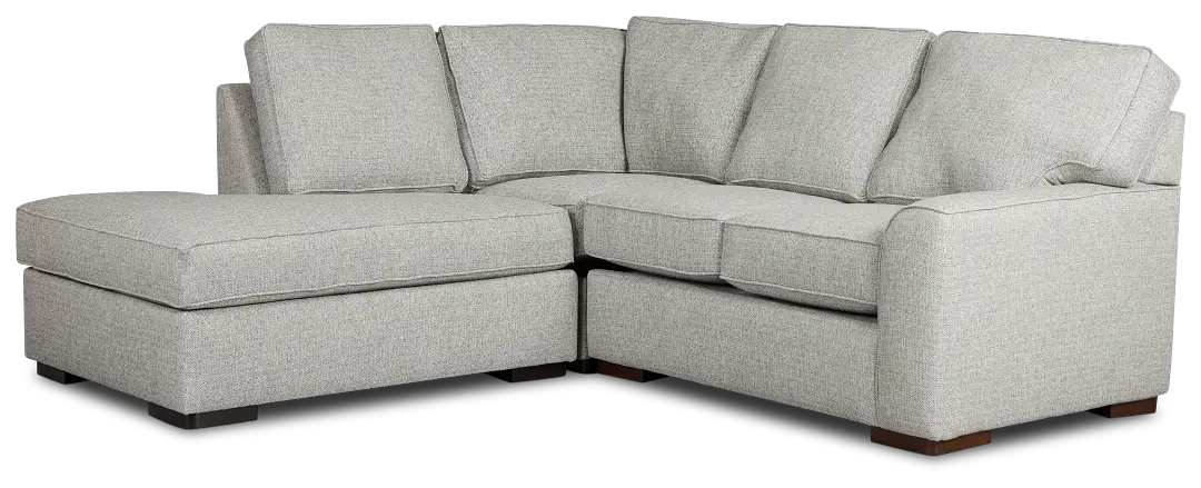 Austin Gray Fabric Small Left Bumper Sectional Austin Gray Fabric Small Left Bumper Sectional