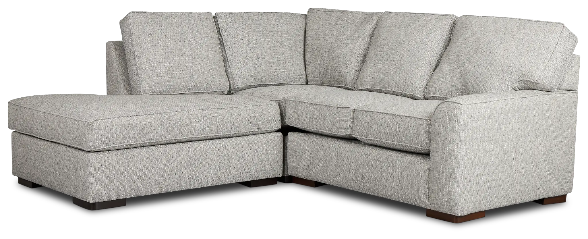 Austin Gray Fabric Small Left Bumper Sectional Austin Gray Fabric Small Left Bumper Sectional
