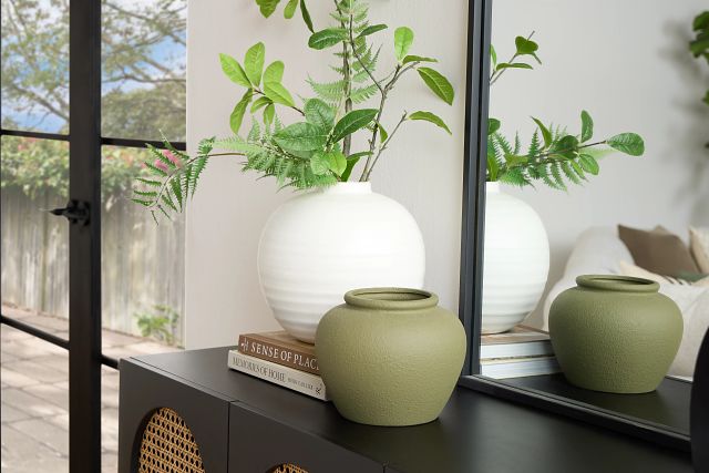 Ceres Dark Green Small Vase