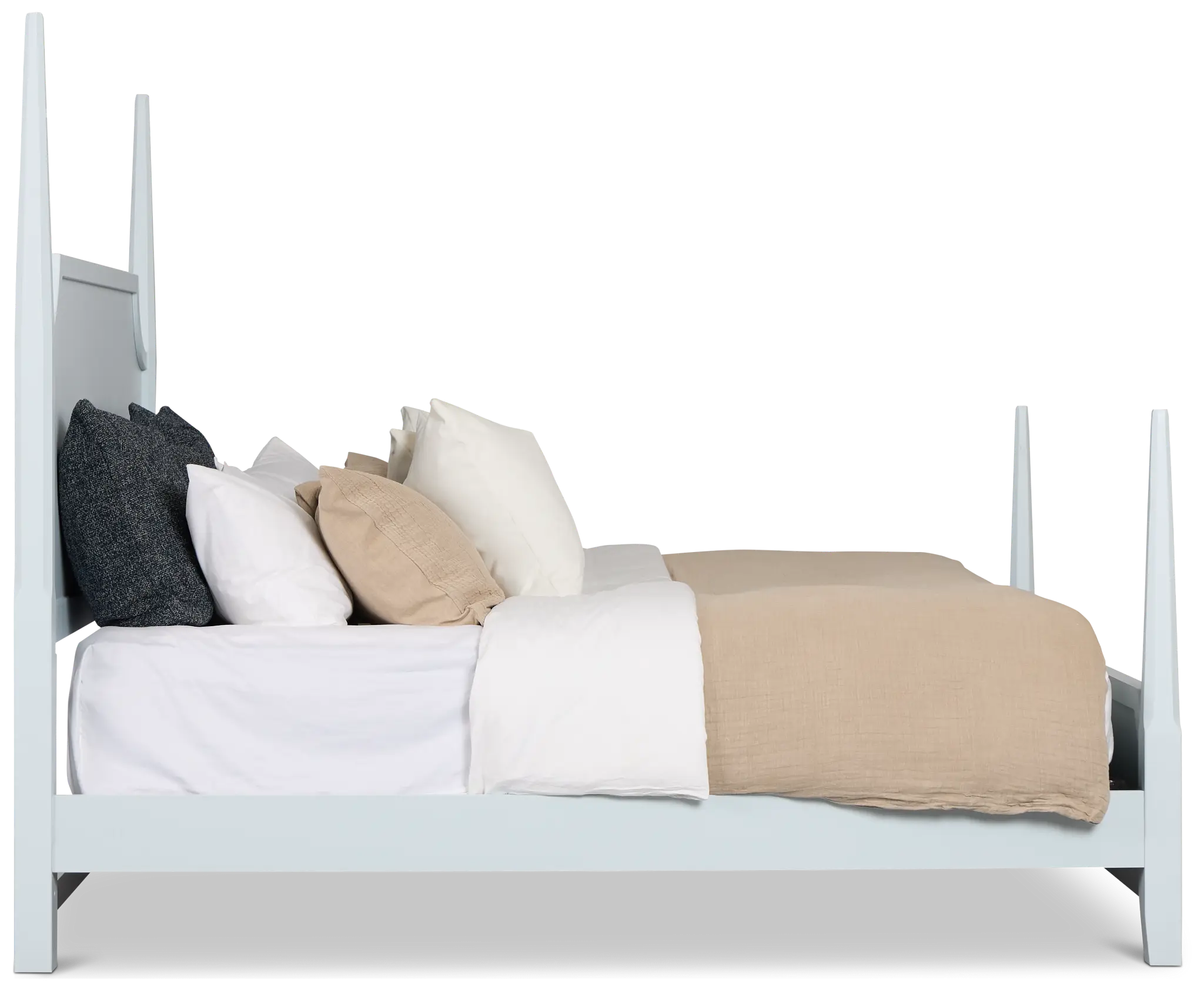 Carolina Light Blue Poster Bed Carolina Light Blue Poster Bed