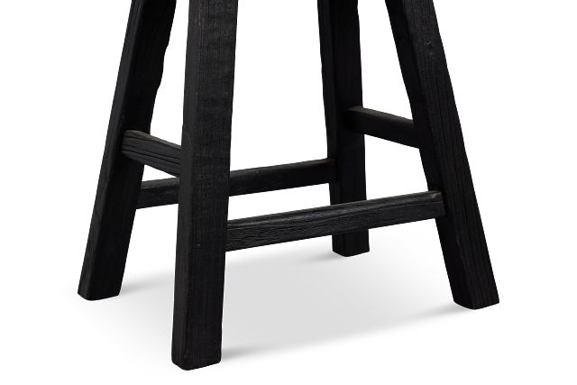 Demir Black Accent Stool