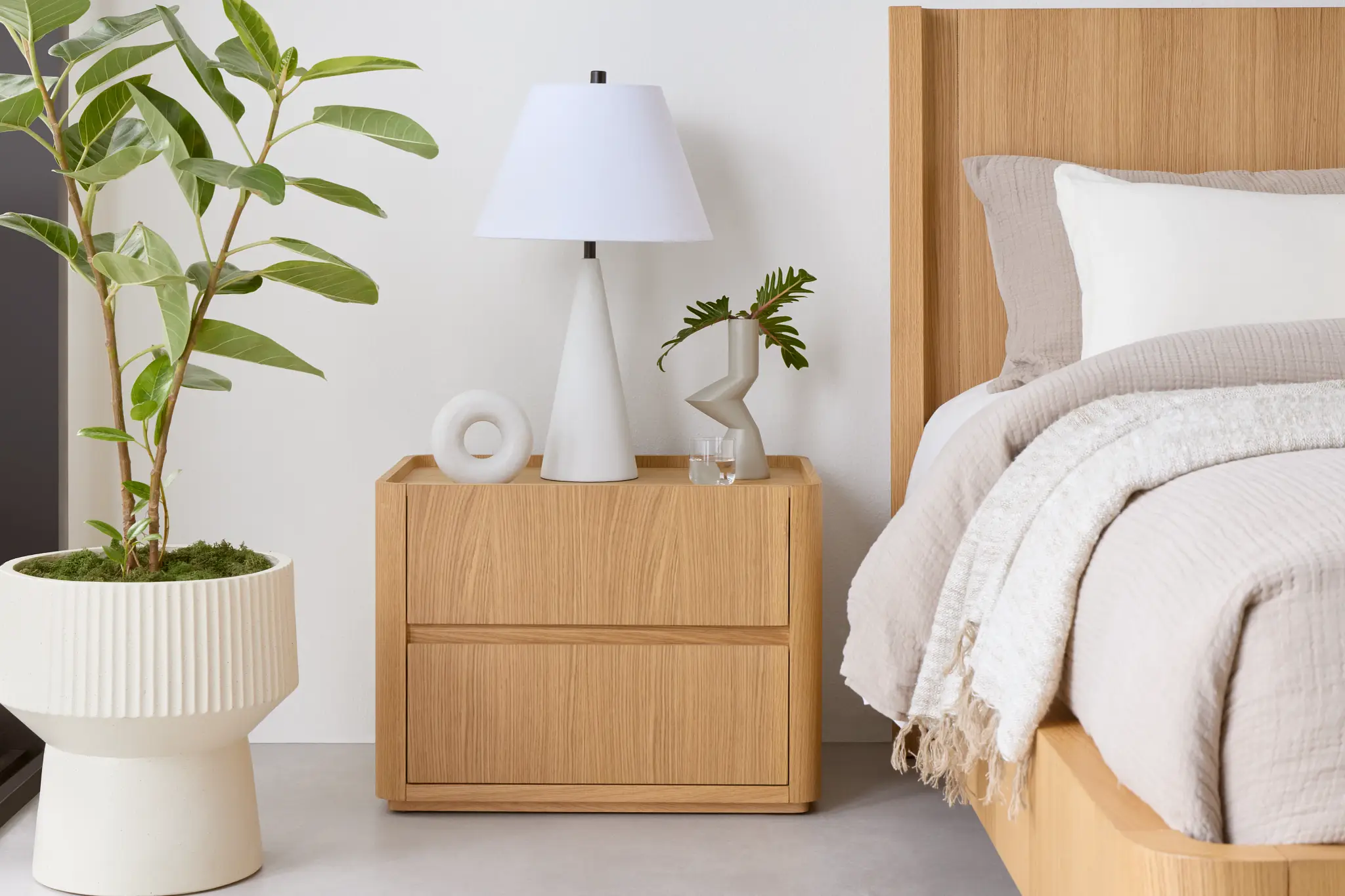 Nomad Light Tone 2-drawer Nightstand Nomad Light Tone 2-drawer Nightstand