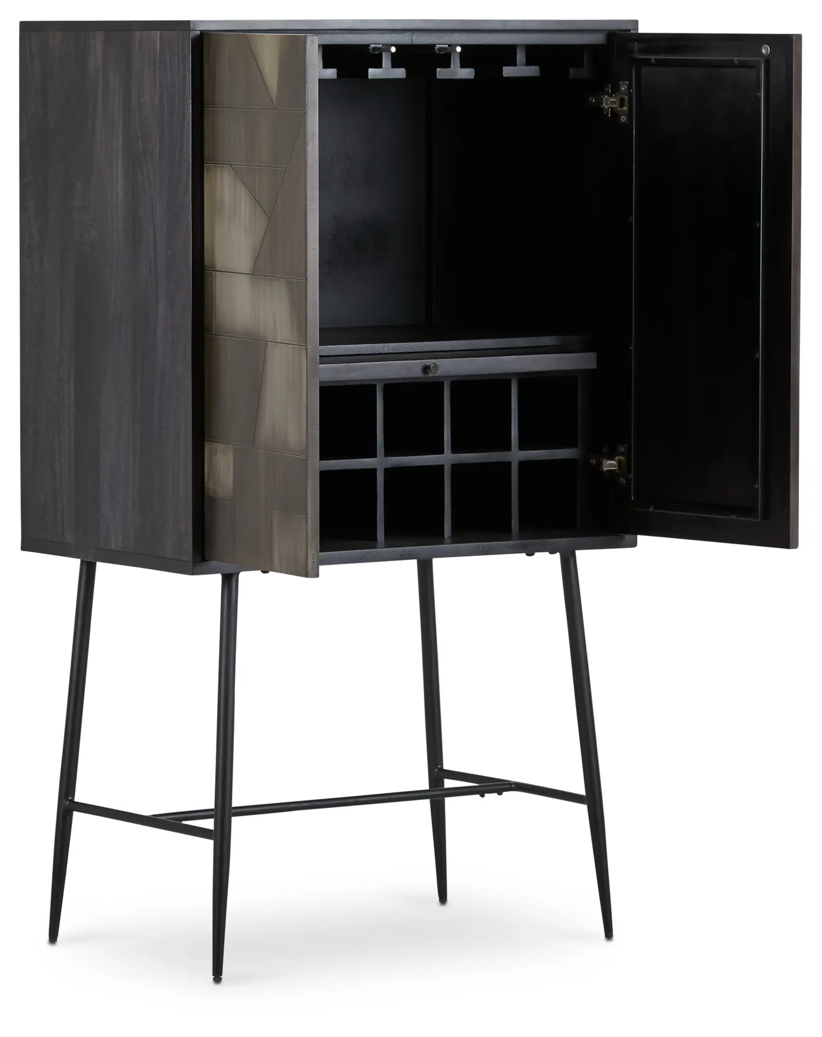 Lumi Dark Tone Wine Cabinet Lumi Dark Tone Wine Cabinet