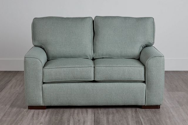 Austin Green Fabric Loveseat