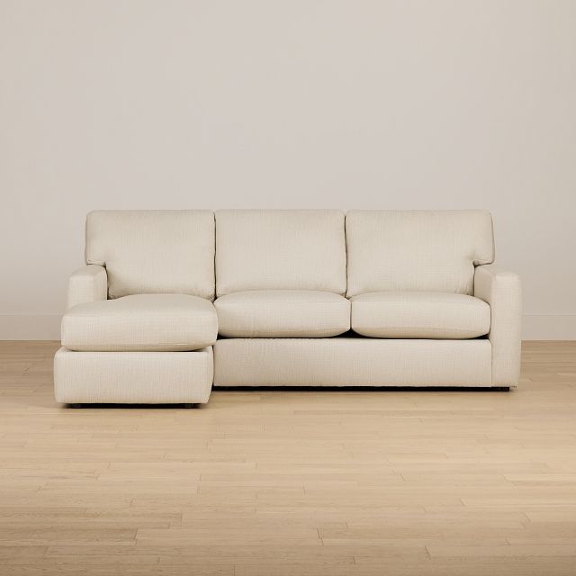 Rhodes Beige Fabric Left Chaise Sectional