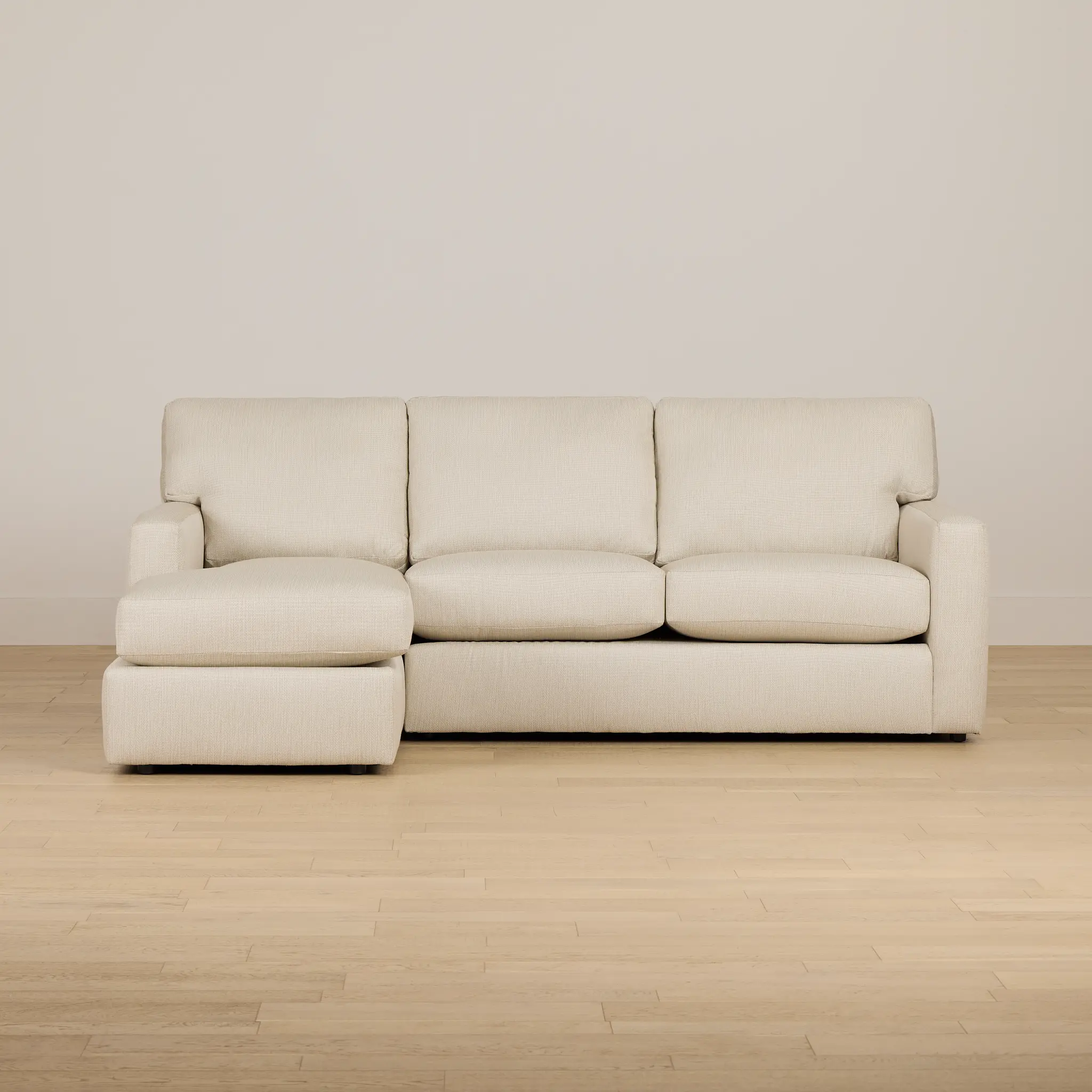 Rhodes Beige Fabric Left Chaise Sectional Rhodes Beige Fabric Left Chaise Sectional