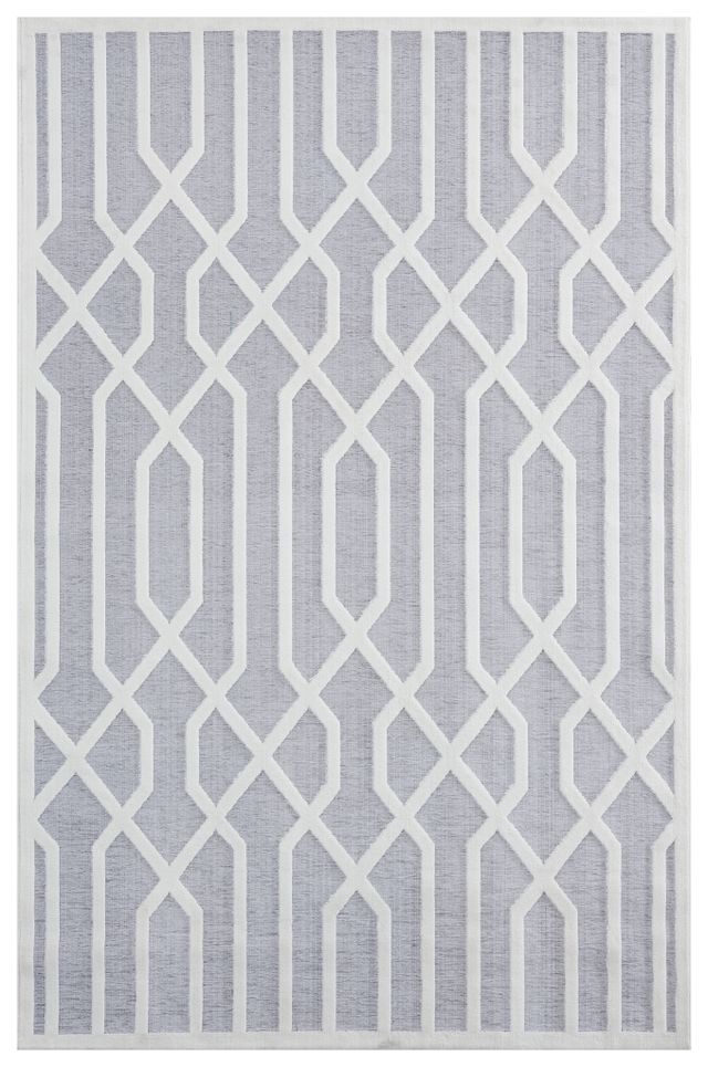 Oscar White 5x8 Area Rug