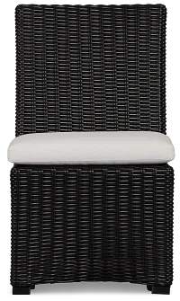 Montecito Black Cushioned Side Chair