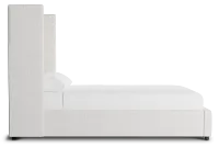 Captiva Linen Light Beige 60" Upholstered Shelter Bed