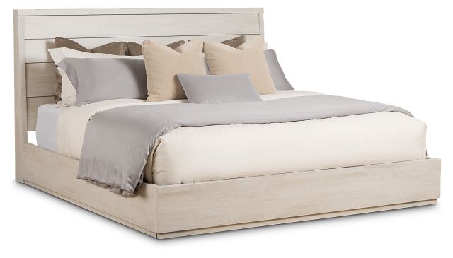 Capraia Light Tone Panel Bed