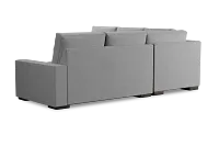 Edgewater Suave Gray Small Two-arm Sectional