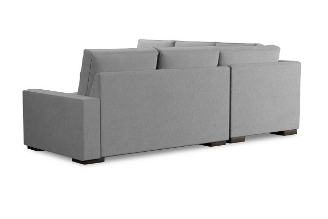 Edgewater Suave Gray Small Two-arm Sectional