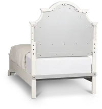 Charlotte White Uph Panel Bed