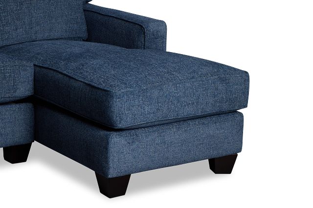 Andie Blue Fabric U-shaped Sectional