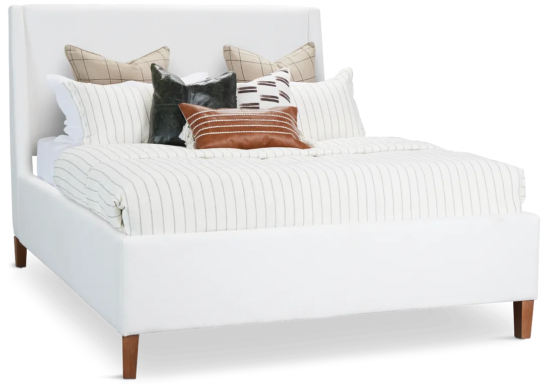 Provo White Uph Panel Bed