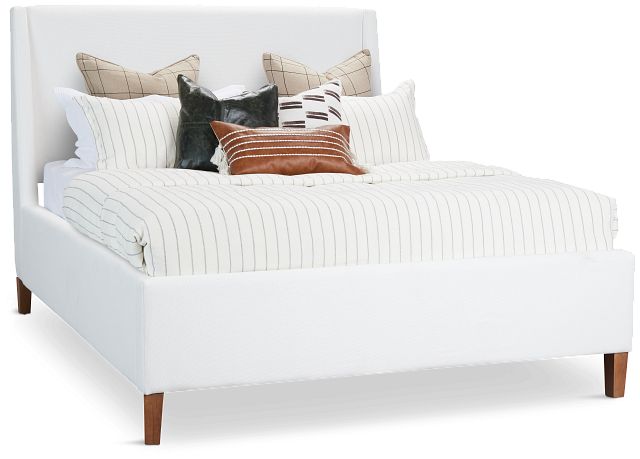 Provo White Uph Panel Bed