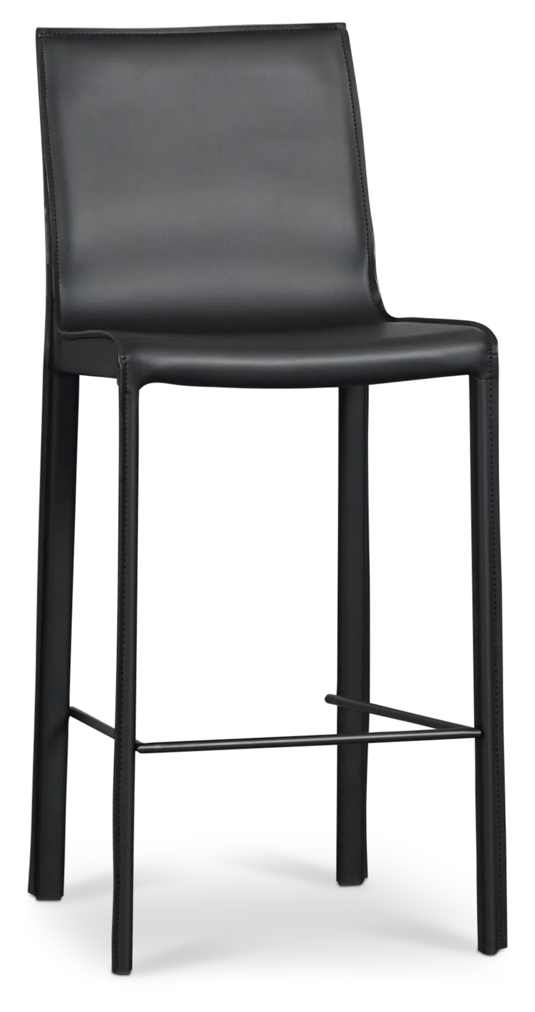 Lagos Black 27" Upholstered Barstool Lagos Black 27" Upholstered Barstool