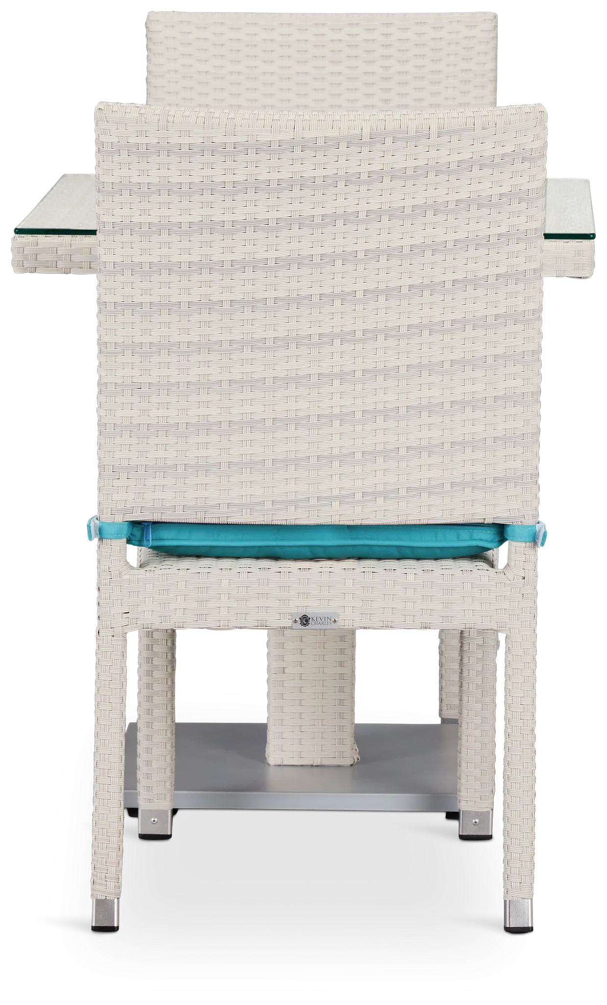 Bahia Dark Teal 27" Square Table & 2 Chairs