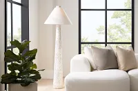 Hadia Ivory Floor Lamp