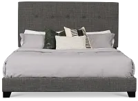 Flagler Gray Uph Panel Bed