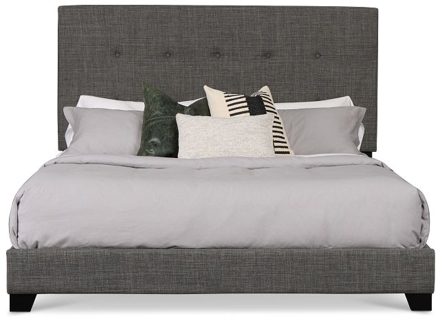 Flagler Gray Uph Panel Bed