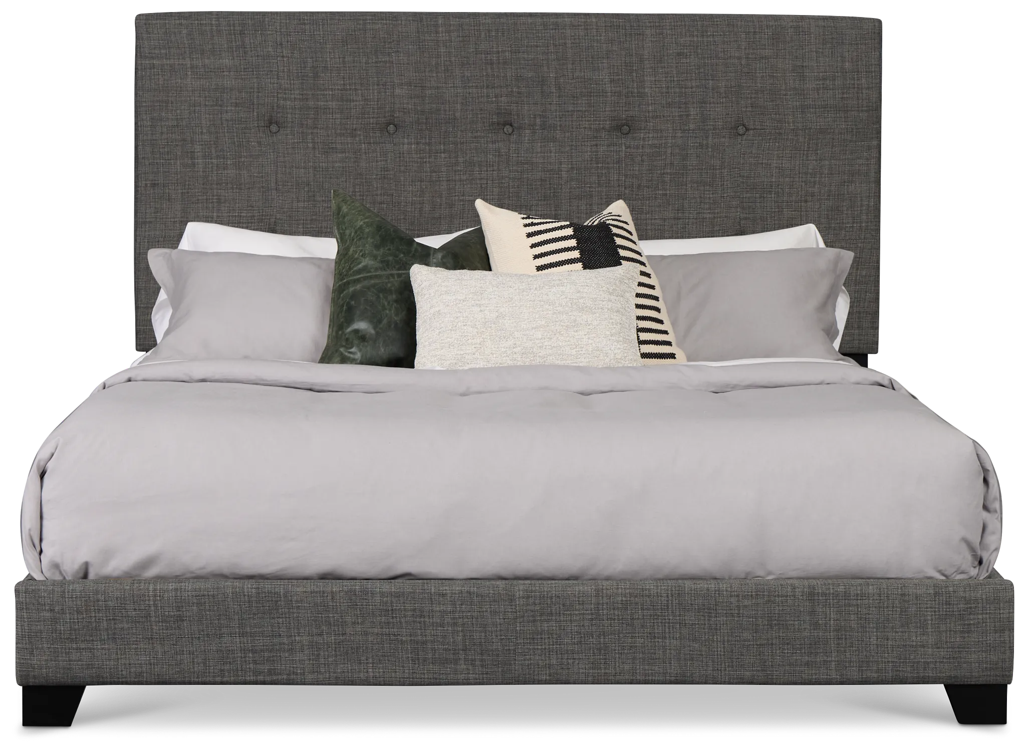 Flagler Gray Uph Panel Bed