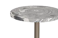 Rasa Gray Stone Accent Table