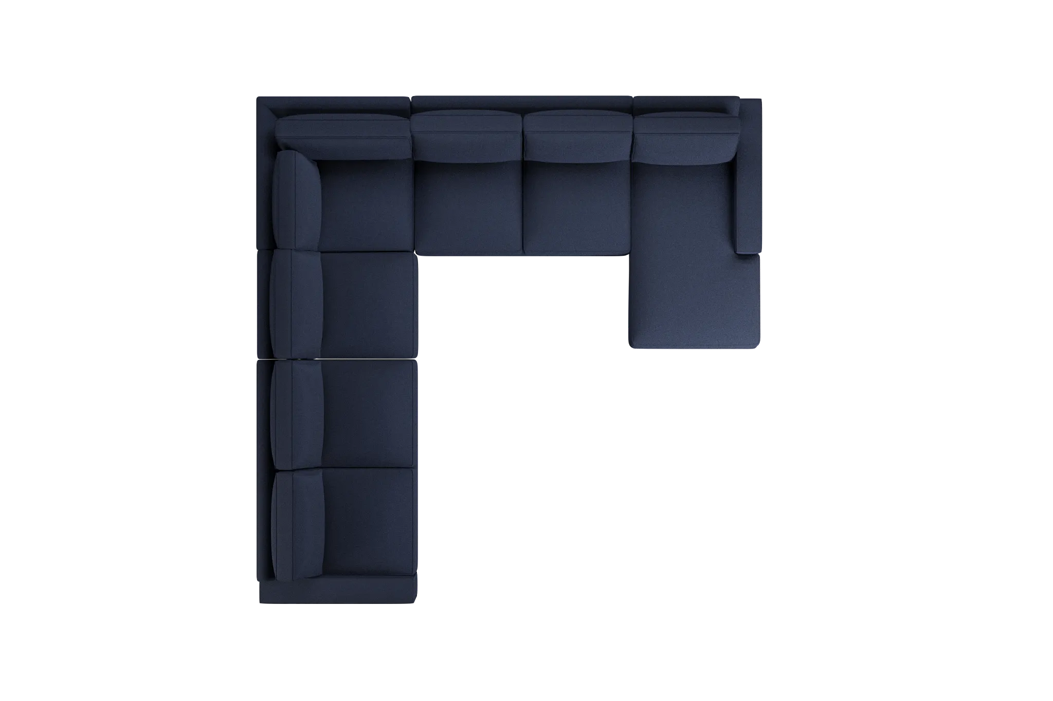 Edgewater Peyton Dark Blue Large Right Chaise Sectional