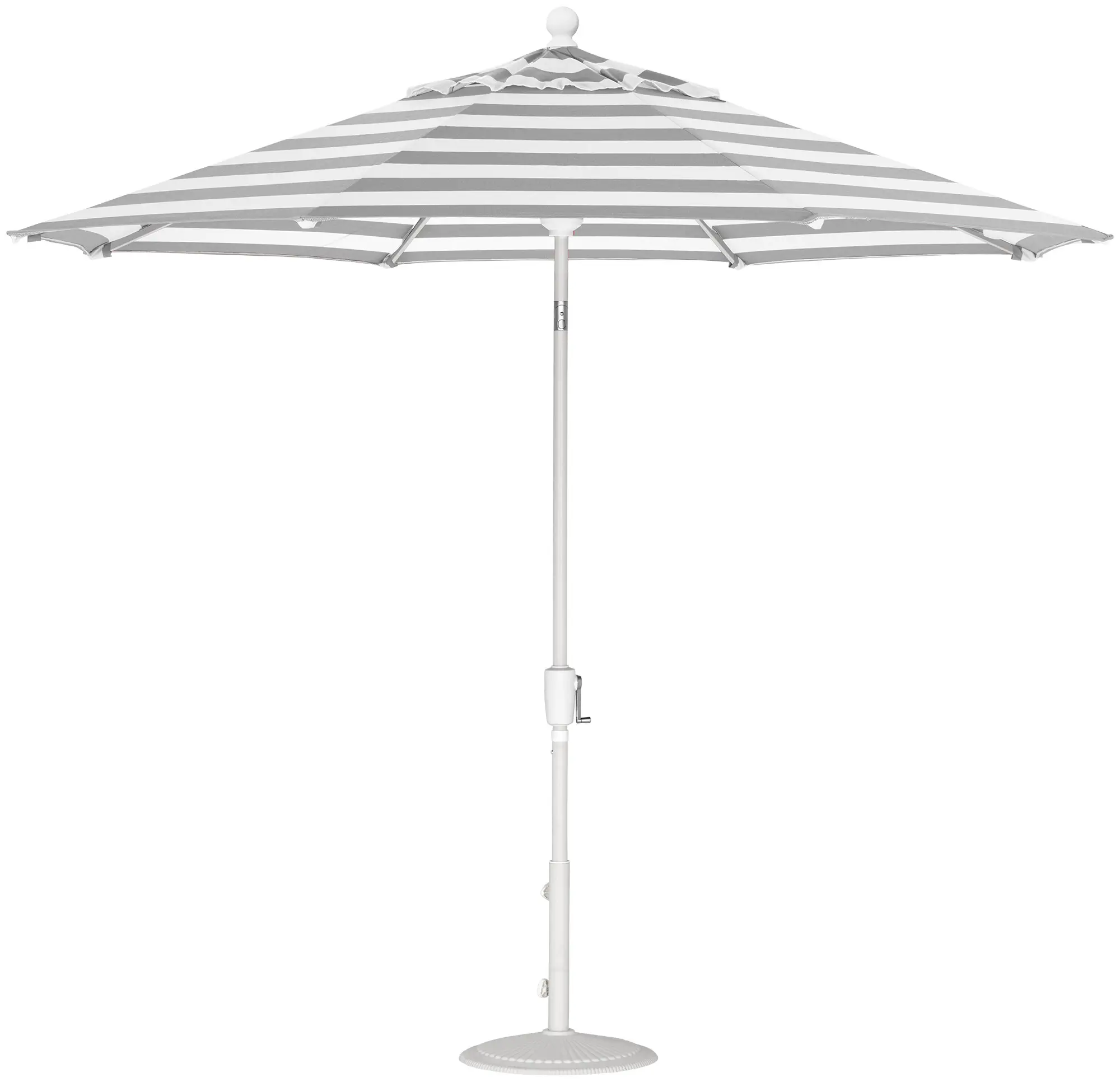 Capri Gray Stripe Umbrella Set Capri Gray Stripe Umbrella Set