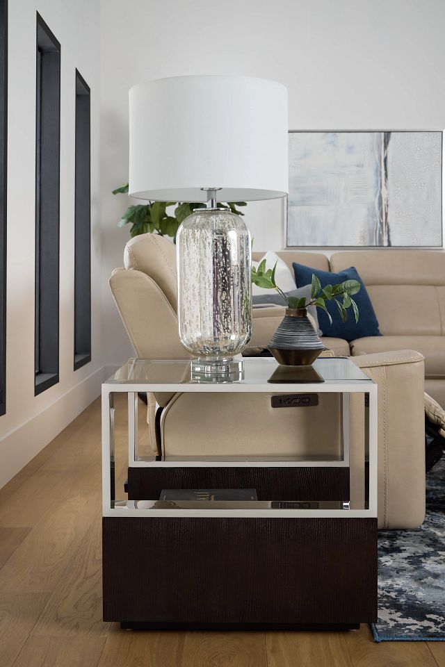 Remus Dark Tone Square End Table