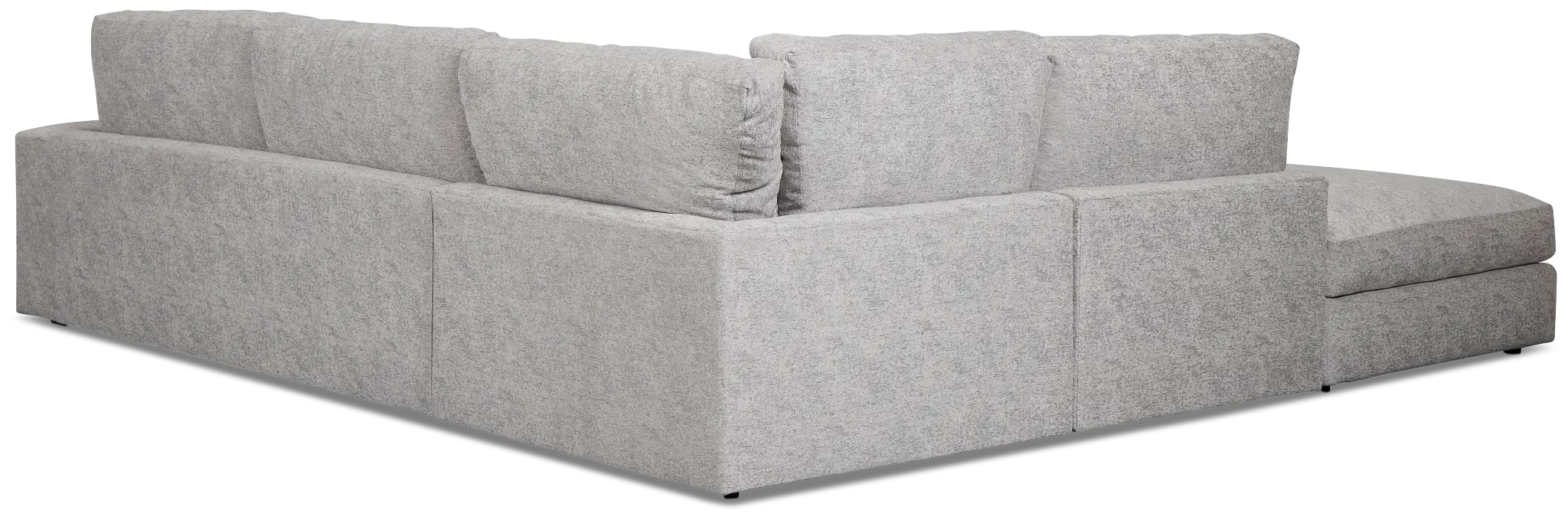 Calista Pewter Fabric Large Left Bumper Sectional Calista Pewter Fabric Large Left Bumper Sectional