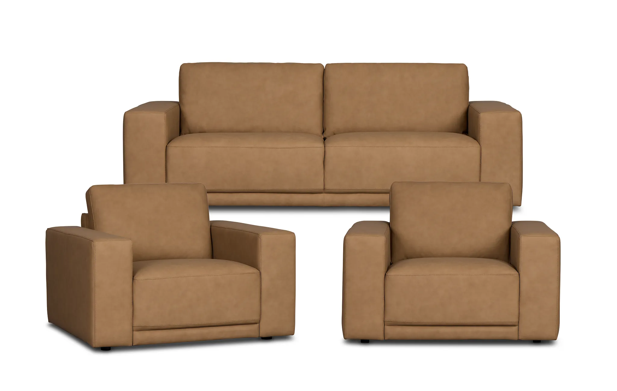 Kellan Light Brown 92" Living Room