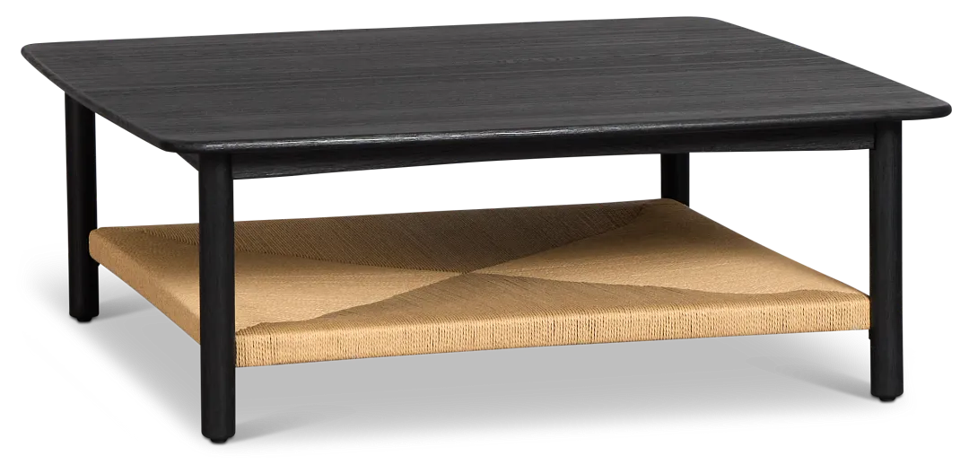 Santorini Black Square Coffee Table