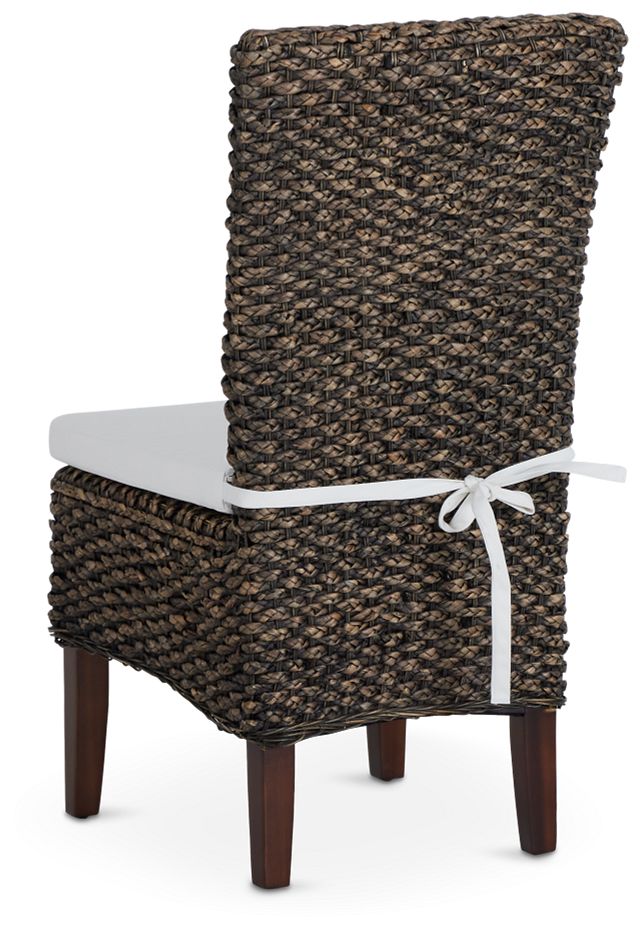 Bali Mid Tone Cushioned Woven Side Chair