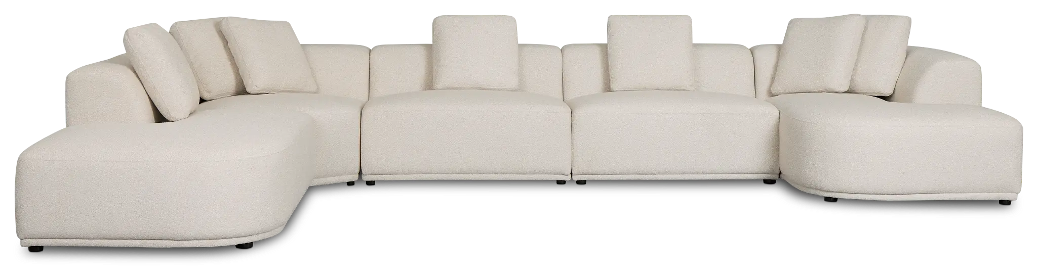 Catalina Beige Fabric Large Right Chaise Sectional Catalina Beige Fabric Large Right Chaise Sectional