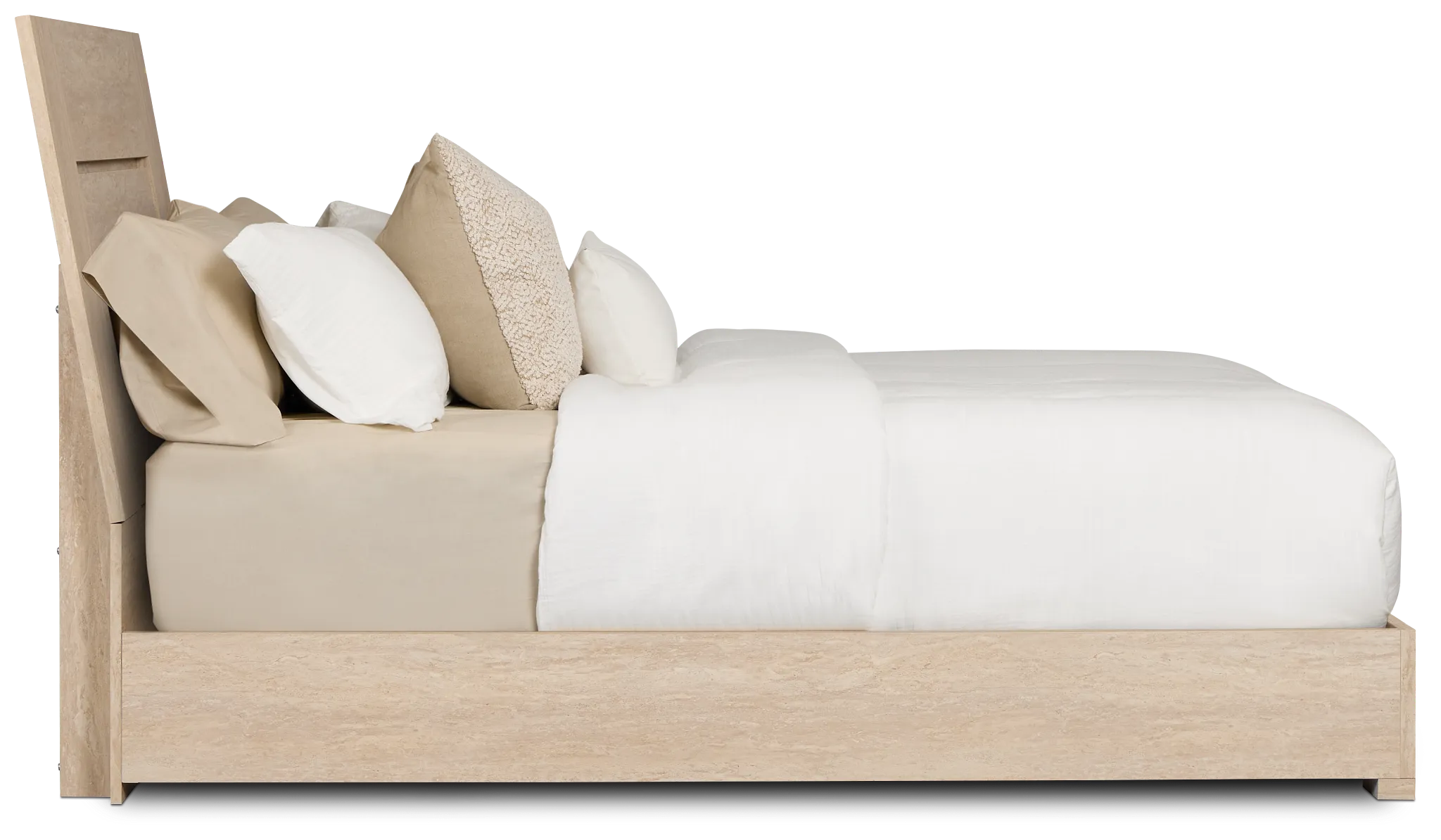 Malta Light Gray Panel Bed