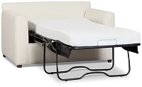 Tate Light Beige Fabric Memory Foam Sleeper