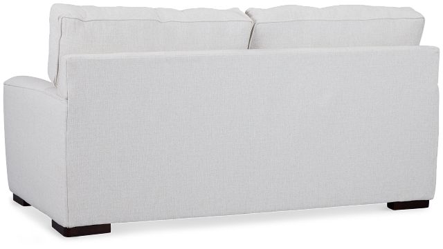 Austin White Fabric Memory Foam Sleeper