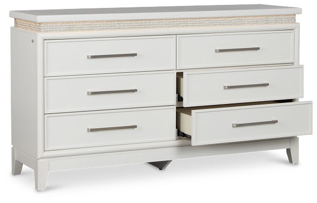Alessandria White Lighted Dresser