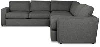 Brantley Dark Gray Fabric Medium Two-arm Sectional