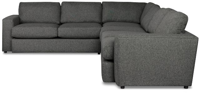 Brantley Dark Gray Fabric Medium Two-arm Sectional