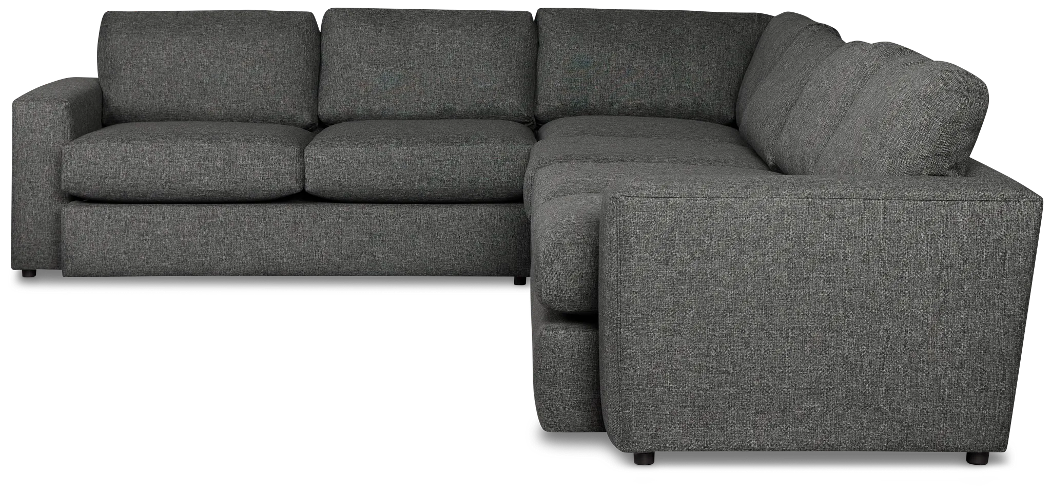 Brantley Dark Gray Fabric Medium Two-arm Sectional