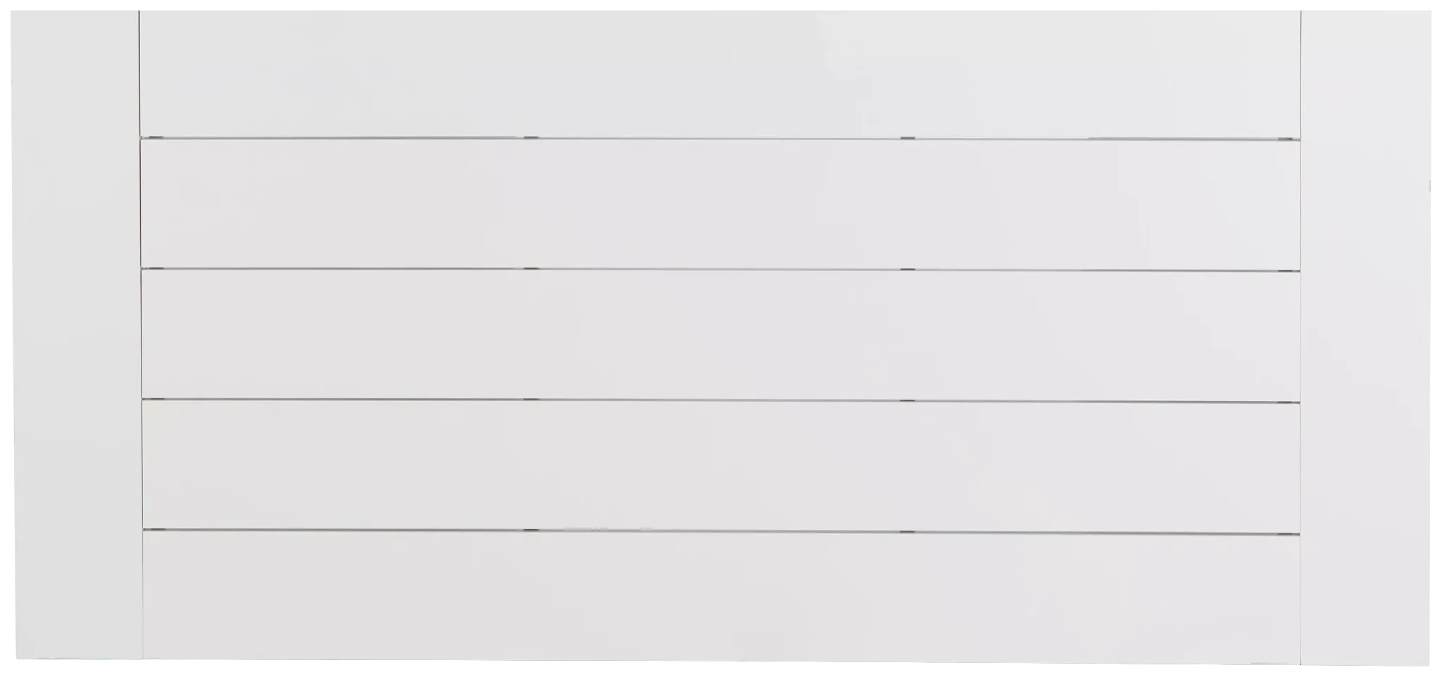 Linear White Gray 87" Aluminum Table & 4 Cushioned Side Chairs