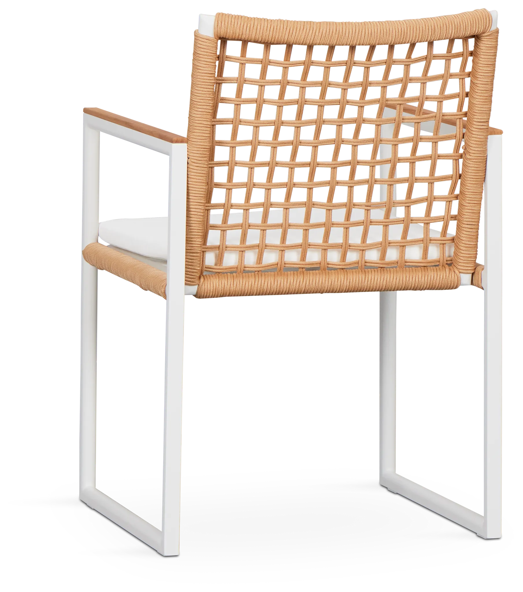 Sunrise White Teak Arm Chair