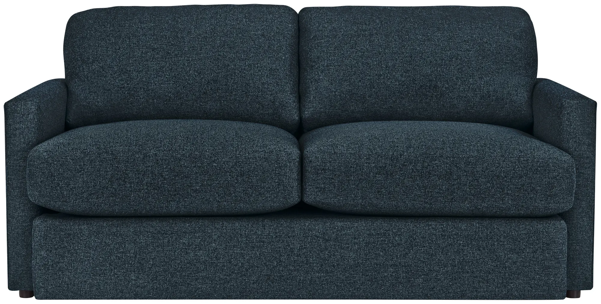 Noah Dark Blue Fabric Loveseat Noah Dark Blue Fabric Loveseat