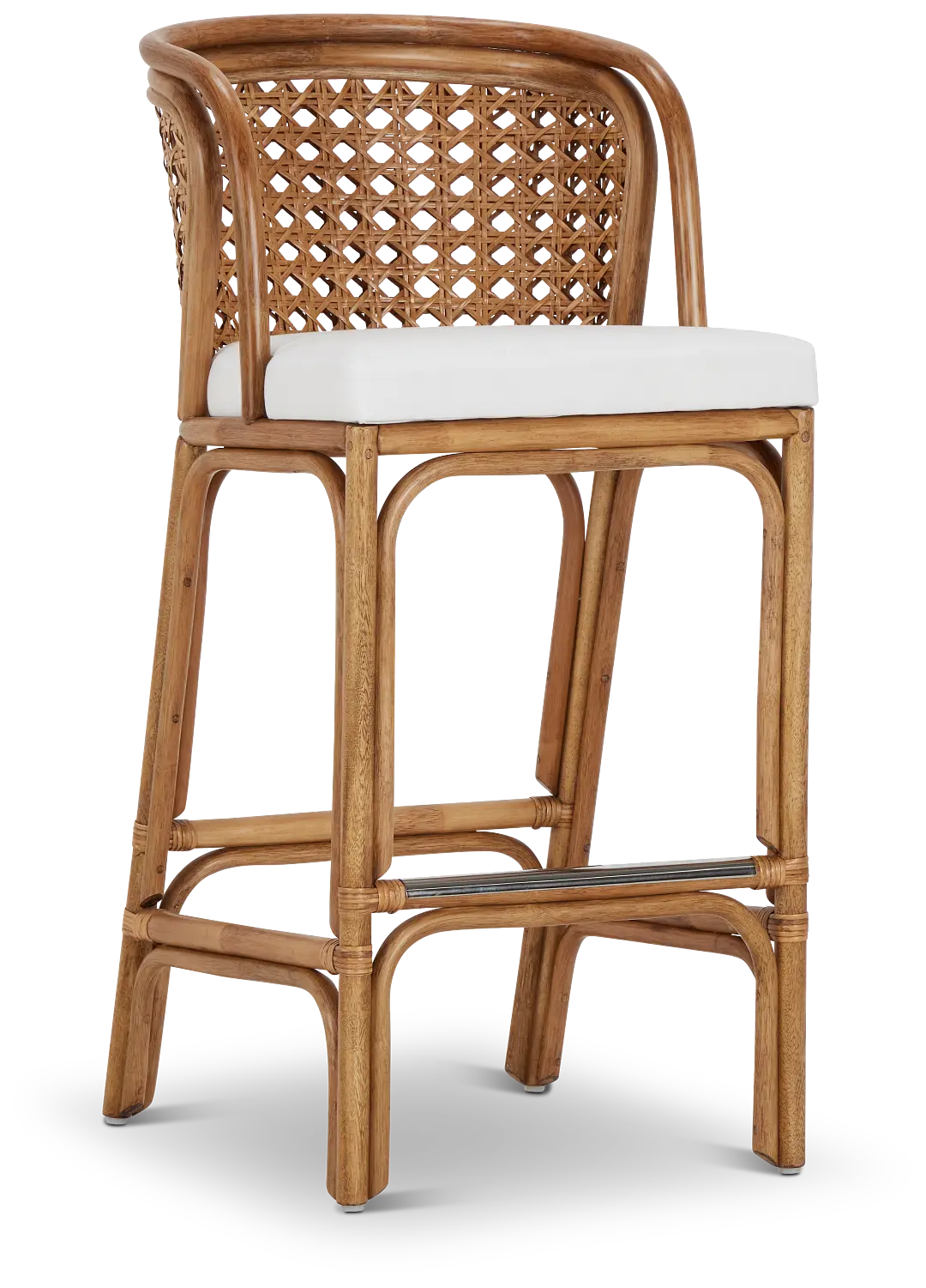 Maui Light Tonewoven 30" Upholstered Barstool Maui Light Tonewoven 30" Upholstered Barstool
