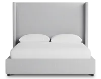 Captiva Delray Light Gray 60" Upholstered Shelter Bed