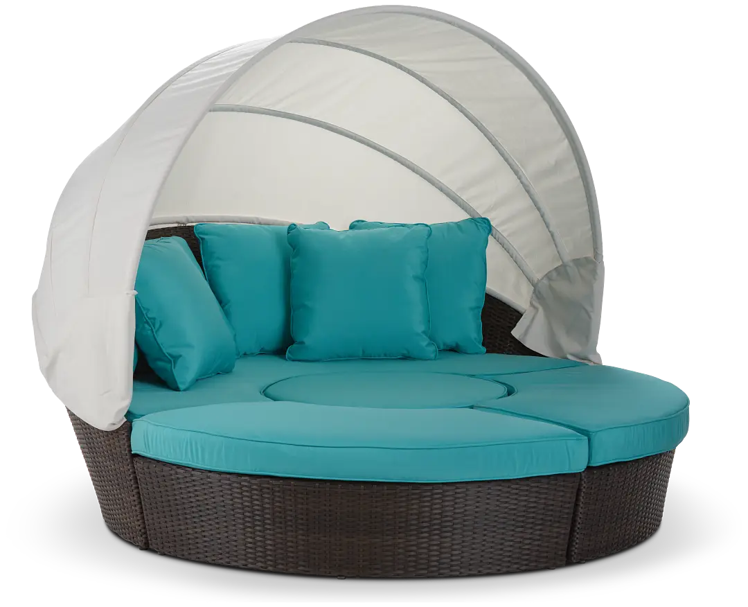 Fina Dark Teal Canopy Daybed Fina Dark Teal Canopy Daybed
