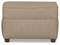 Tate Brown Fabric Ottoman