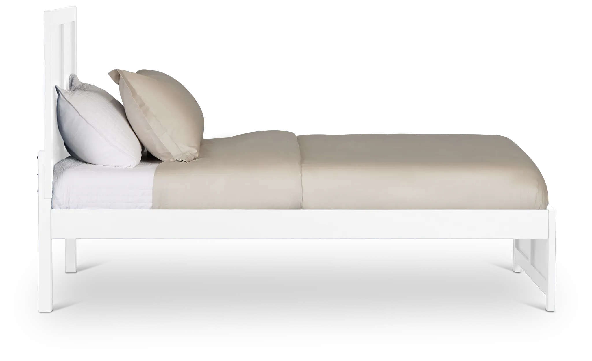 Charleston White Panel Bed